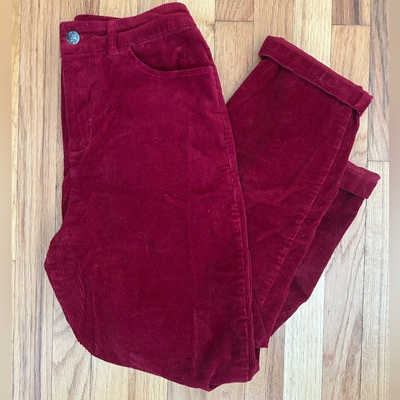 Red Corduroy Dangerfield Pants - Picture 3 of 8